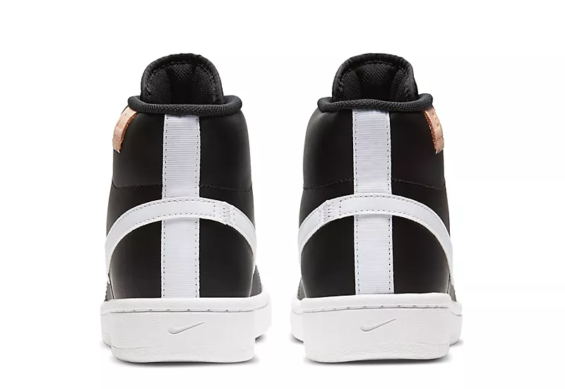 Nike Mens Court Royale 2 Mid Sneaker - Black 4 Nike Mens Court Royale 2 Mid Sneaker - Black - Image 4